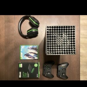 Series X Console Bundle with Black and Green Accessories